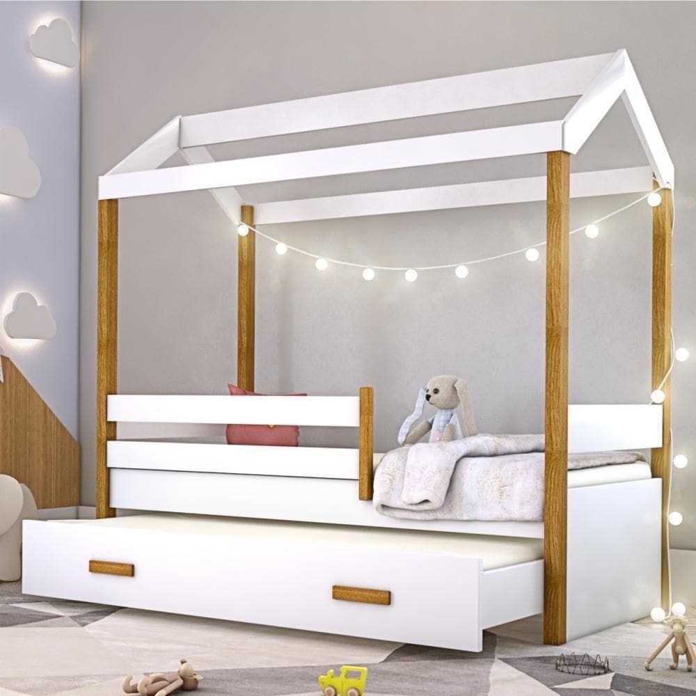 Bicama Montessoriana Exclusiv Solteiro Com Fio De Luz