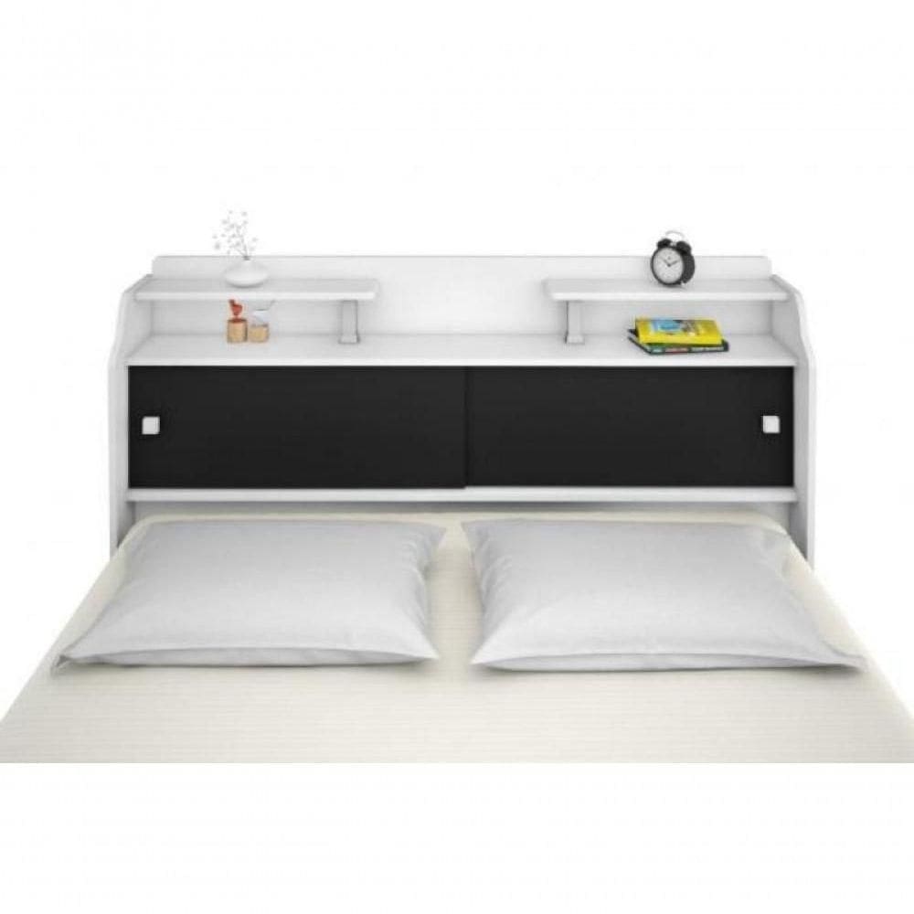 Cabeceira Box Casal Queen Elisa Branco Ou Branco-preto
