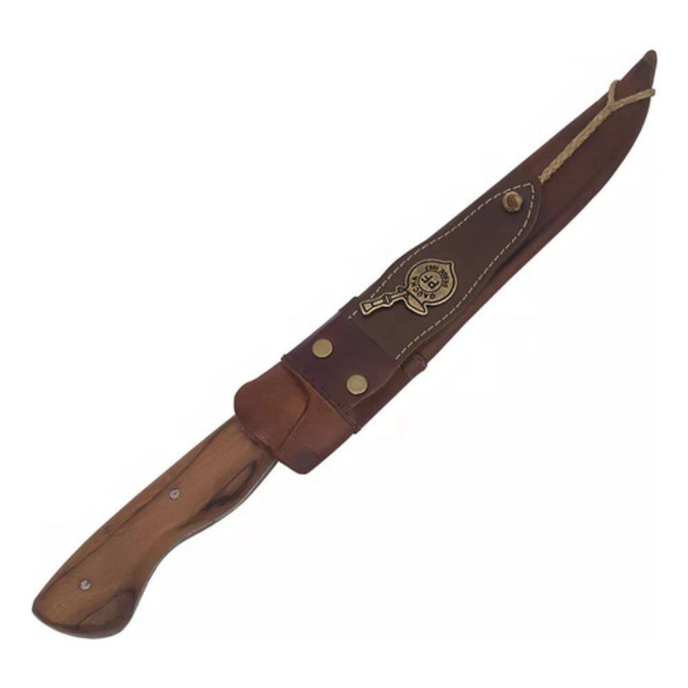 Faca Artesanal Aço Carbono 8 Pol Cabo Guajuvira 20Cm 2008Cmr