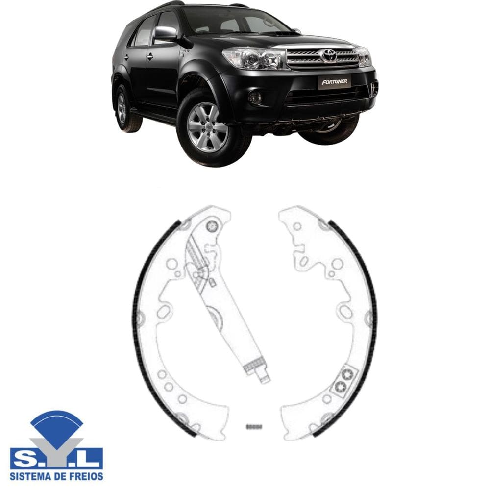 Sapata De Freio Traseiro - Hilux Sw4 4X2 2.7 2009 A 2012 - 208806