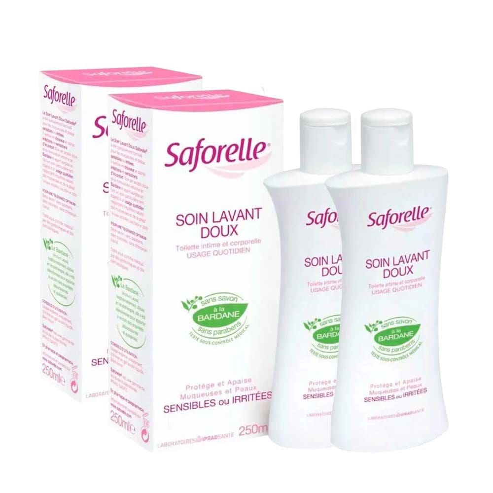 KIT 2 Sabonete Íntimo Saforelle Doux 250ml