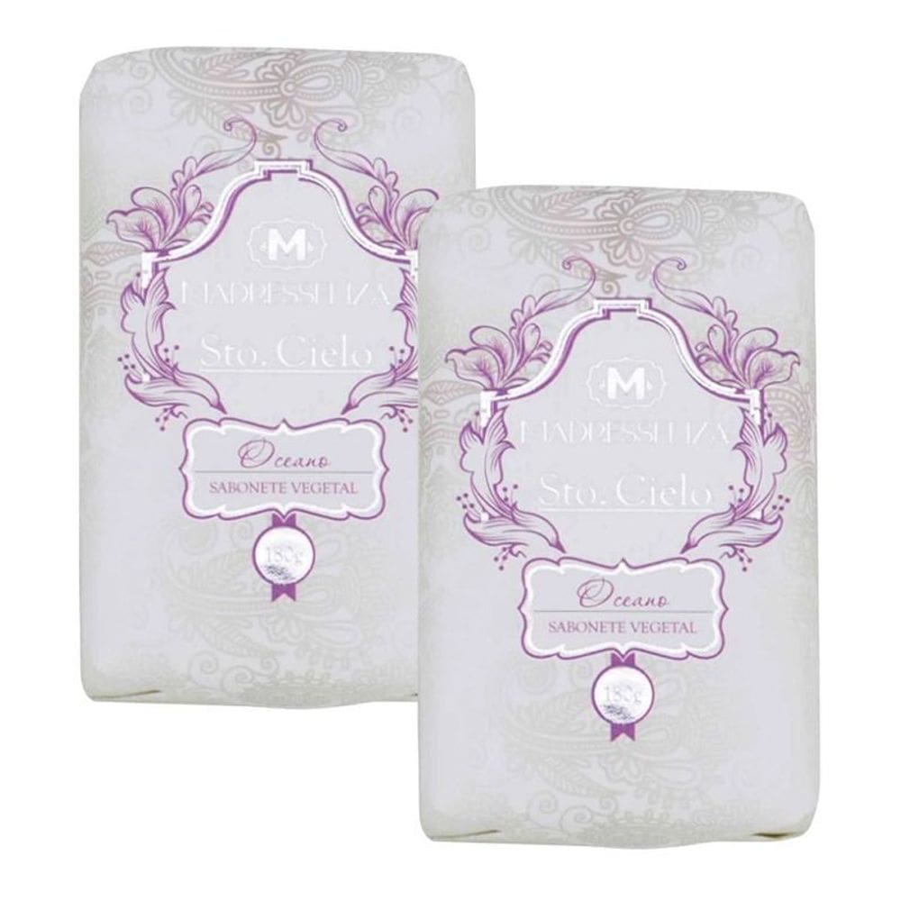 KIT 2 Sabonetes em Barra Oceano Madressenza 180g