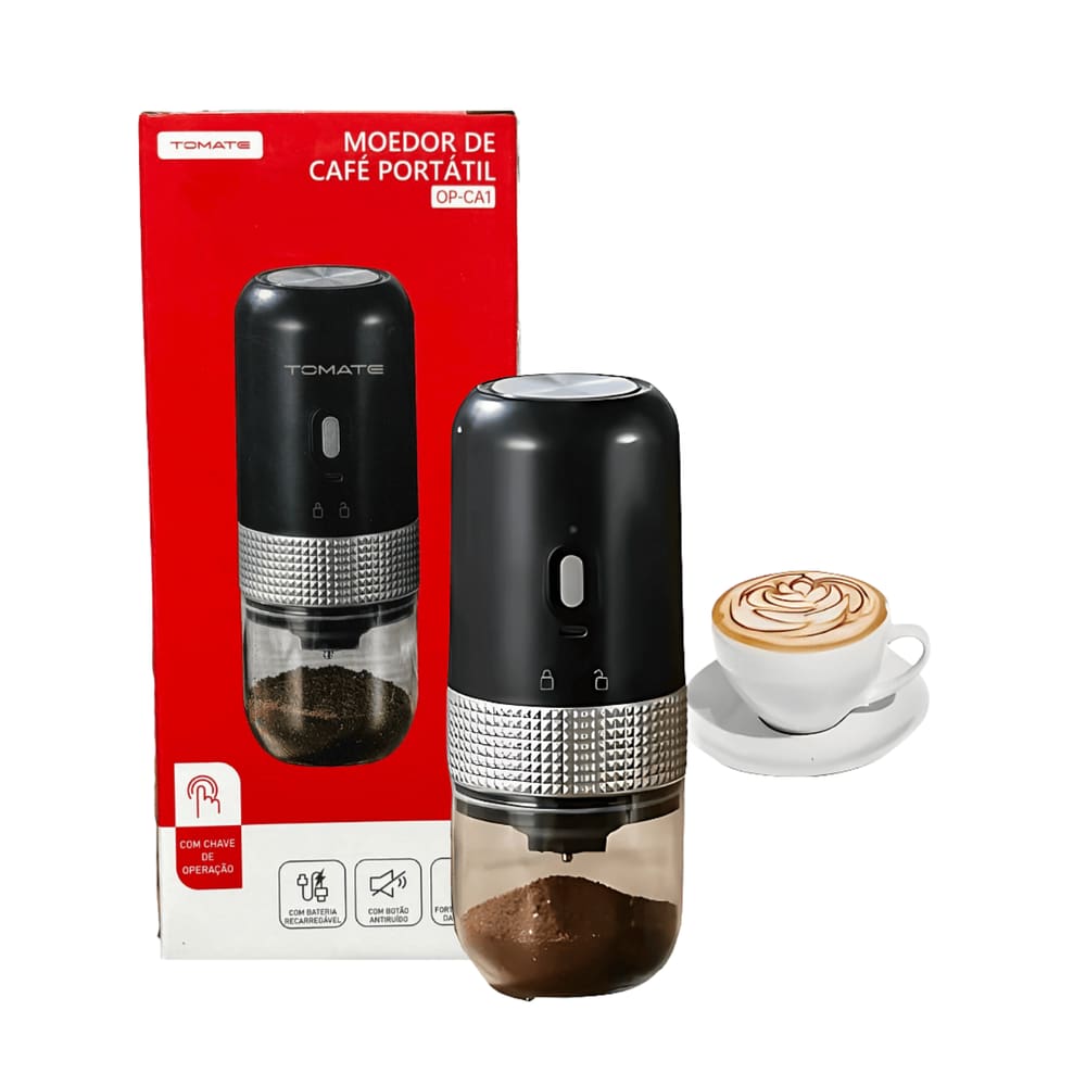 Moedor Portátil de Café Triturador Recarregavel Chave Manual