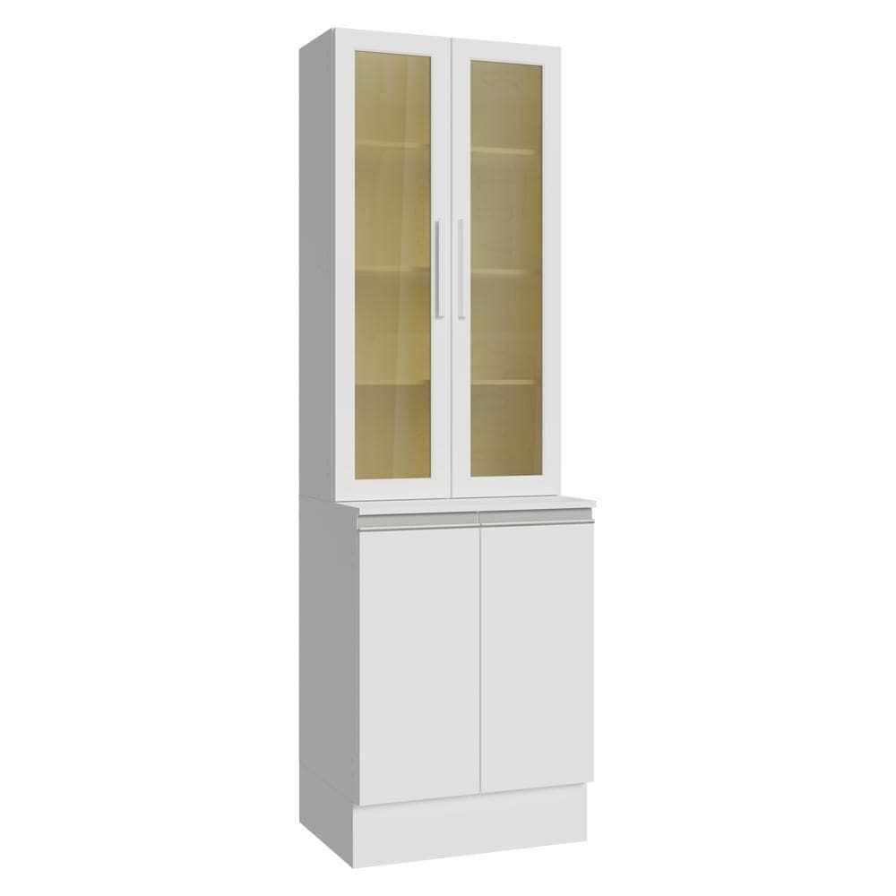 Kit Balcão + Cristaleira 60 cm Branco Smart Madesa