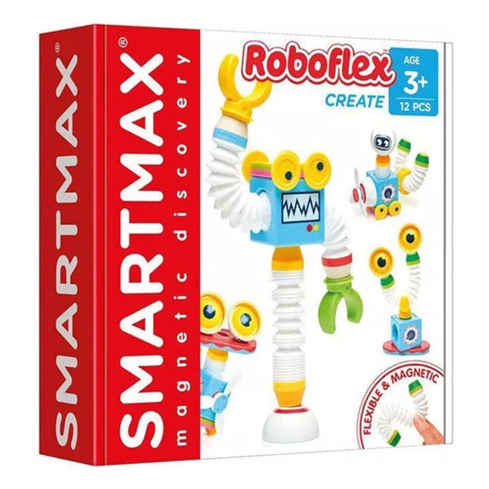 Boneco Roboflex Brinquedo Encaixe E Montar 12 Pçs Smartmax