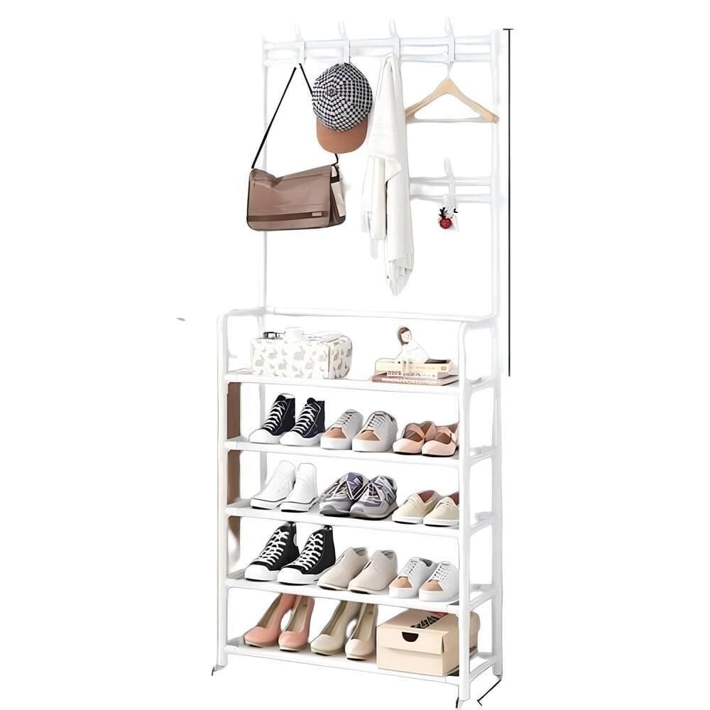 Guarda-Roupa Organizador Arara 5 Prateleiras Cabideiro