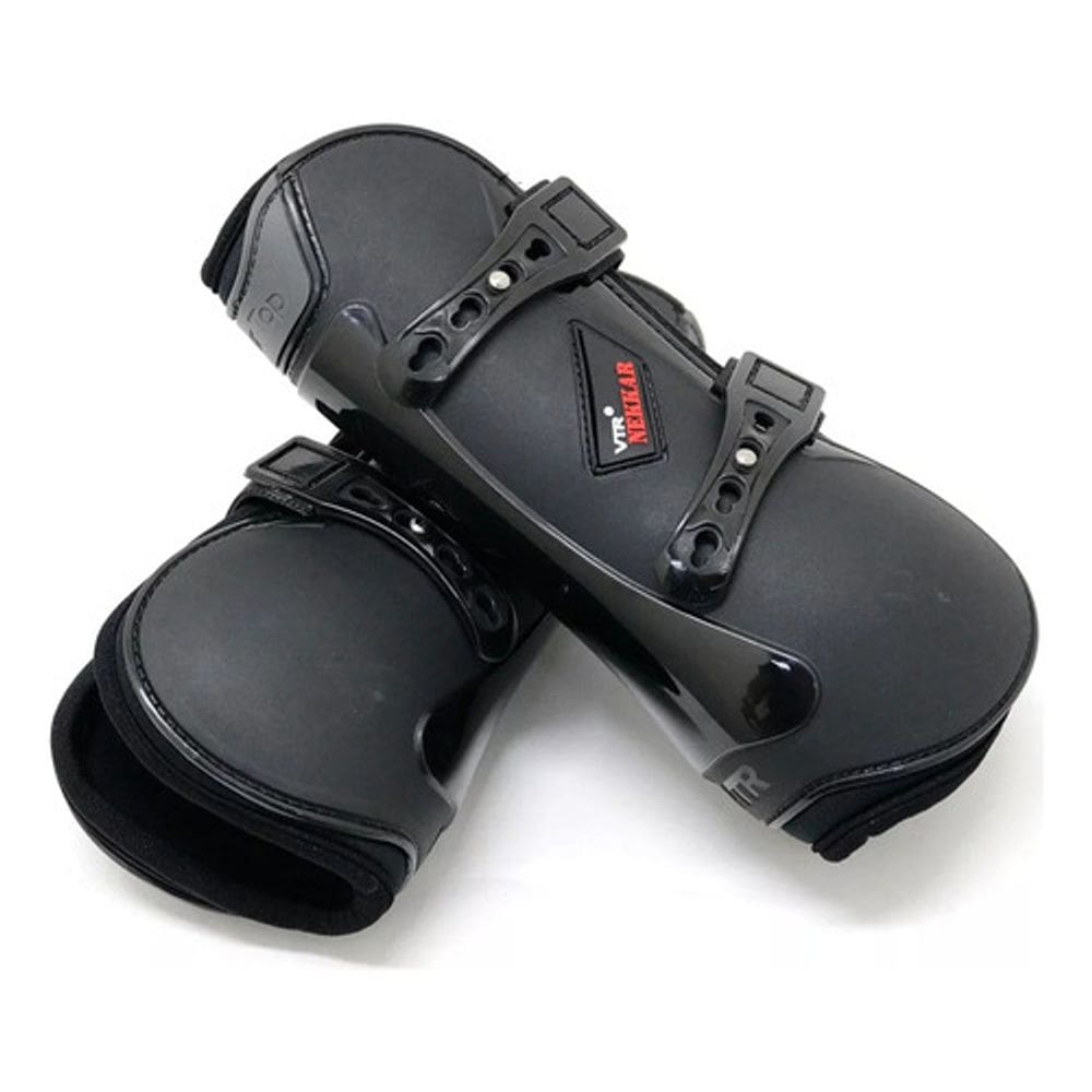 Caneleira Para Cavalo Nekkar De Pino 24Cm Hipismo Preto Vtr
