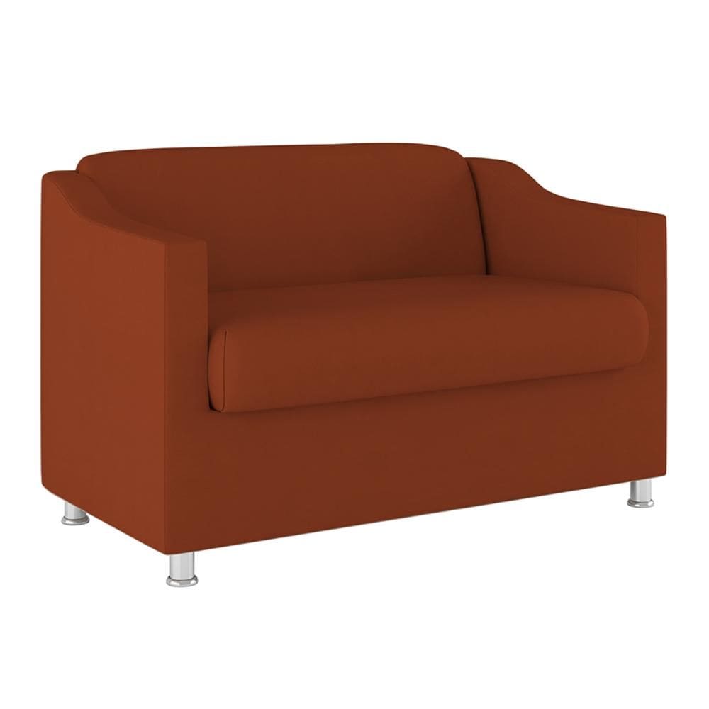 Sofá Namoradeira 2 Lugares Tilla em Suede