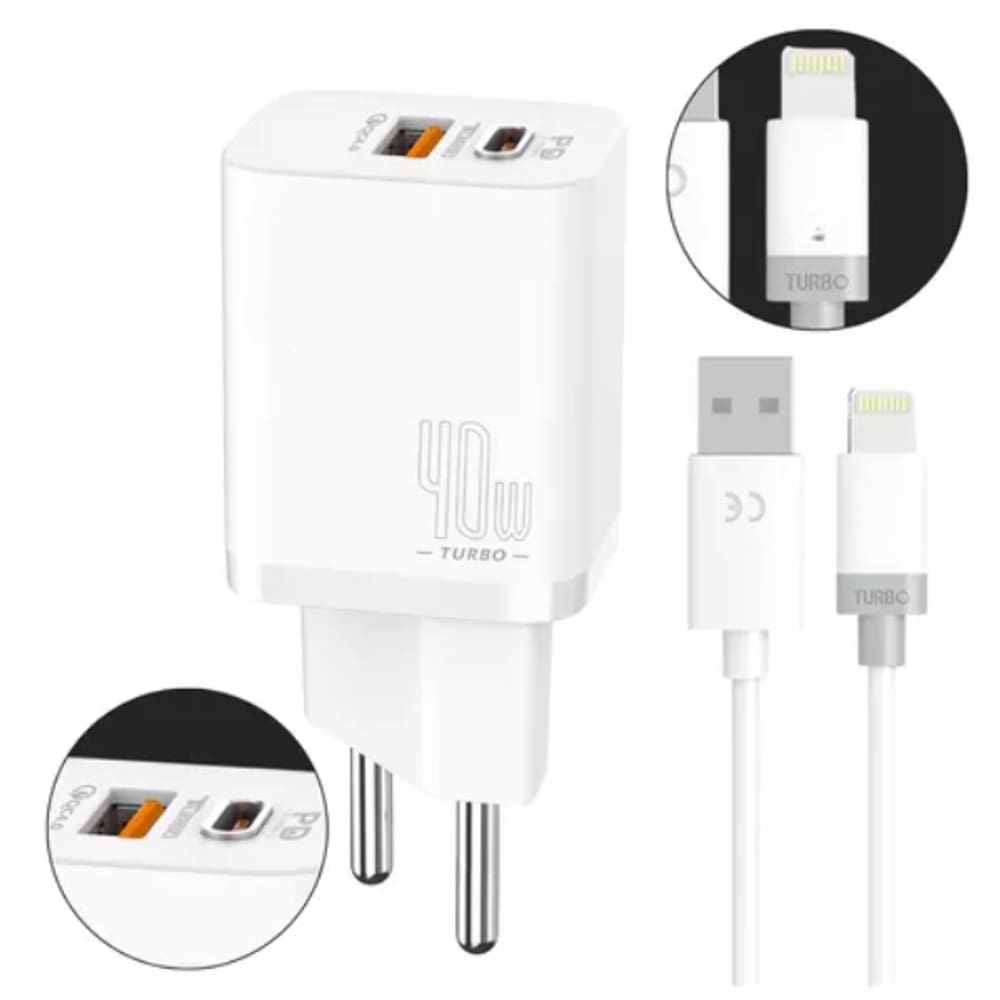 Kit Carregador Turbo 9.1A Tipo C CA42-3