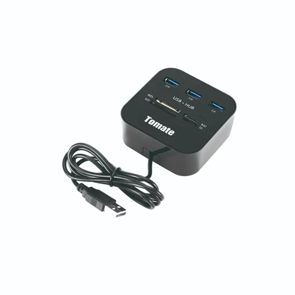 Hub USB 2.0 com Leitor de Cartão MST-008 TOMATE