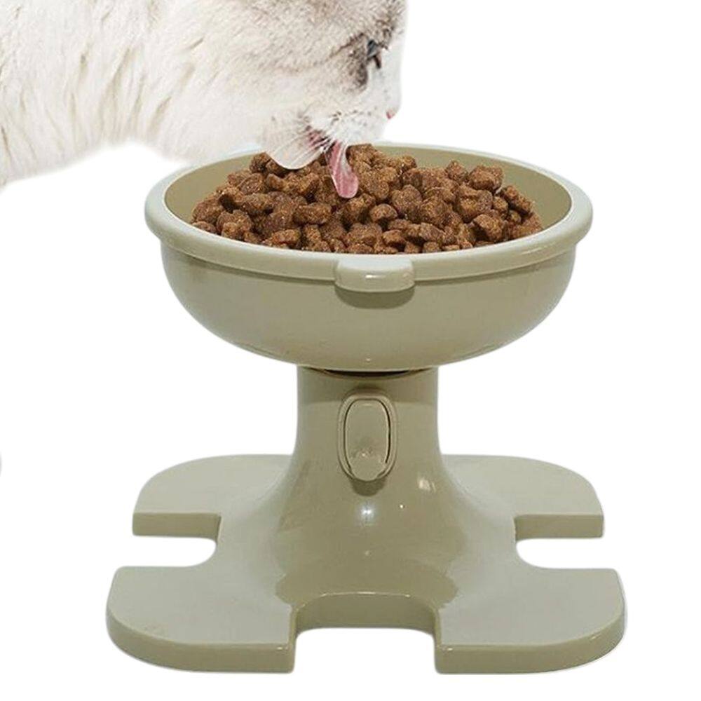 Tijela Comedouro Raçao Elevado Pet Gato Cachorro Cao Animais Estiçao Altura Ajustavel
