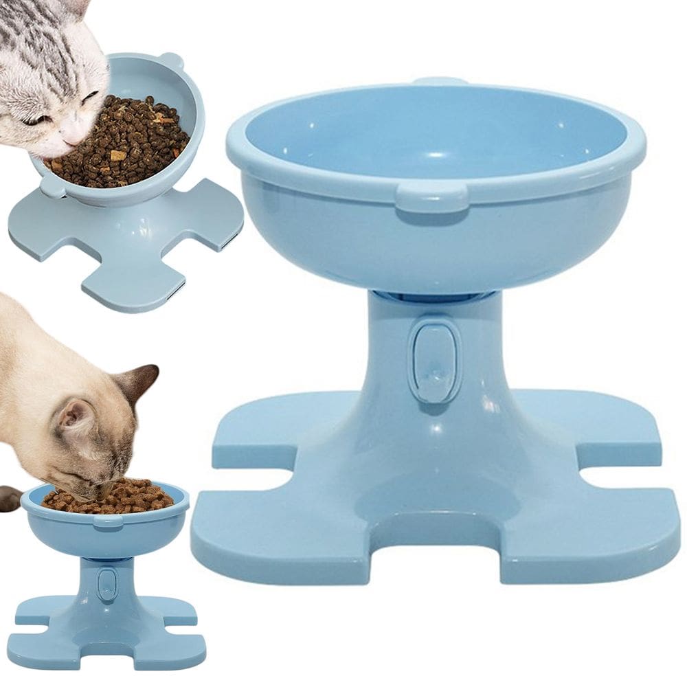 Tijela De Raçao Comedouro Ergonomico Gato Cachorro Cao Pet Comida Agua Altura Ajustavel Antiderrapante