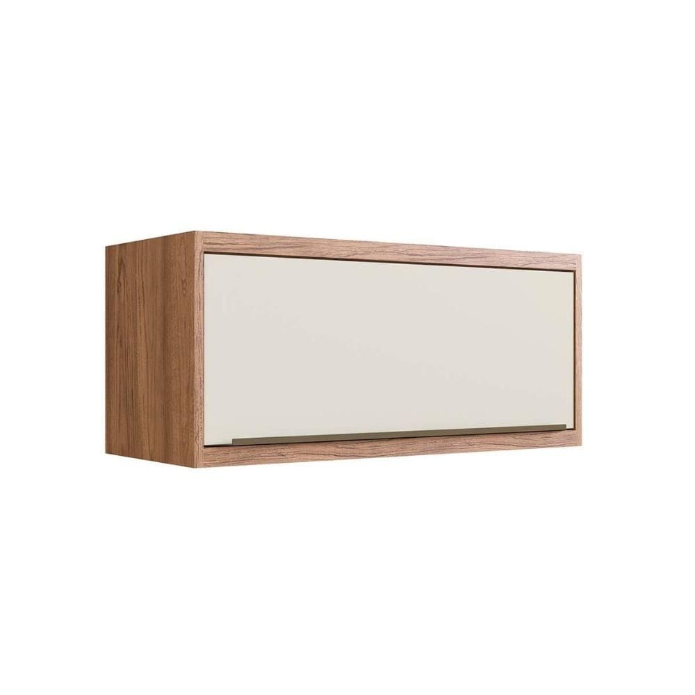 Armário de Geladeira p/ Cozinha Versalis PH 3046 c/ 1 Porta Basculante 80cm Freijo/Argila - Herval
