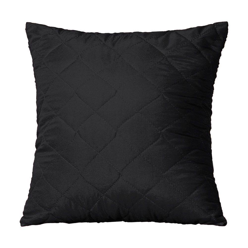 Capa De Almofada Mr 45cm X 45cm 1 Peça Matelada 100% Poliéster - Preto