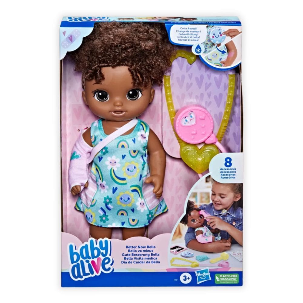 Baby Alive Dia De Cuidar Da Bella Negra Verde F7537 (F7537) - Hasbro