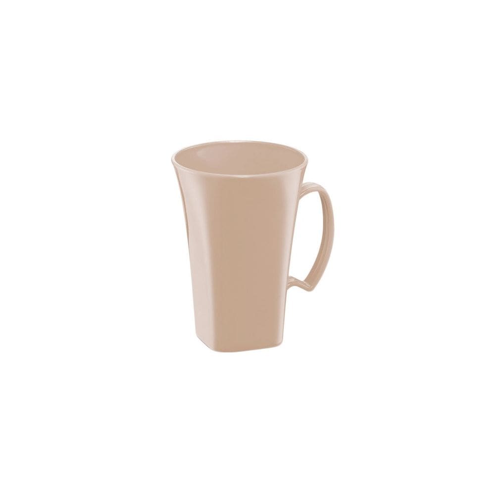 Caneca Bege Nude Cappuccino 400ml Plastico BPA Free