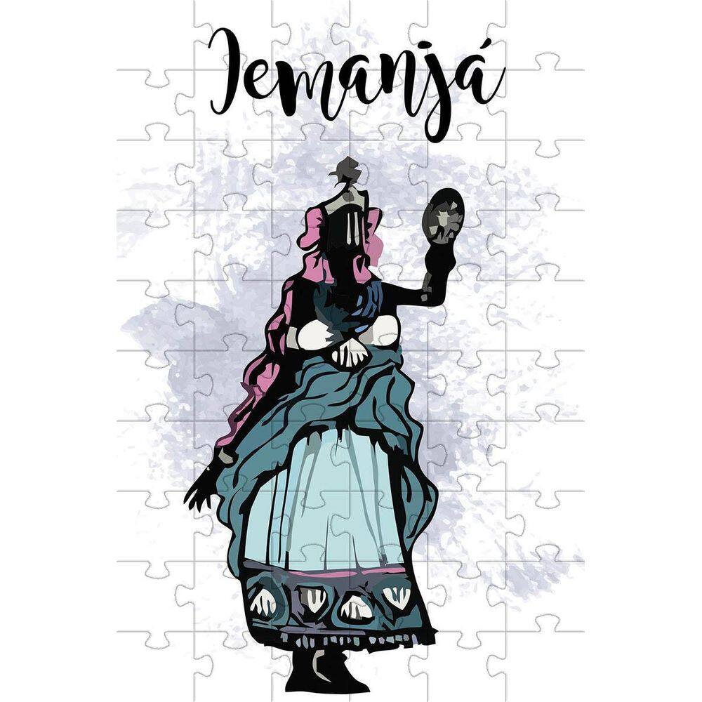 Kit 2 Quebra-Cabeça Inclusivos Religião Órixas De 60 Peças