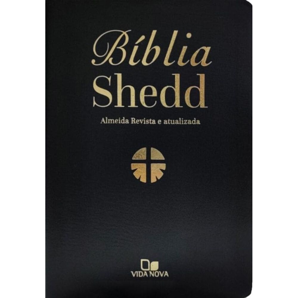 Bíblia shedd - couro bonded preta