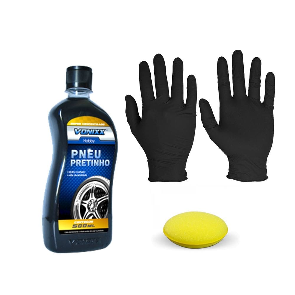 Pneu Pretinho Vonixx 500ml - Brilho Duradouro