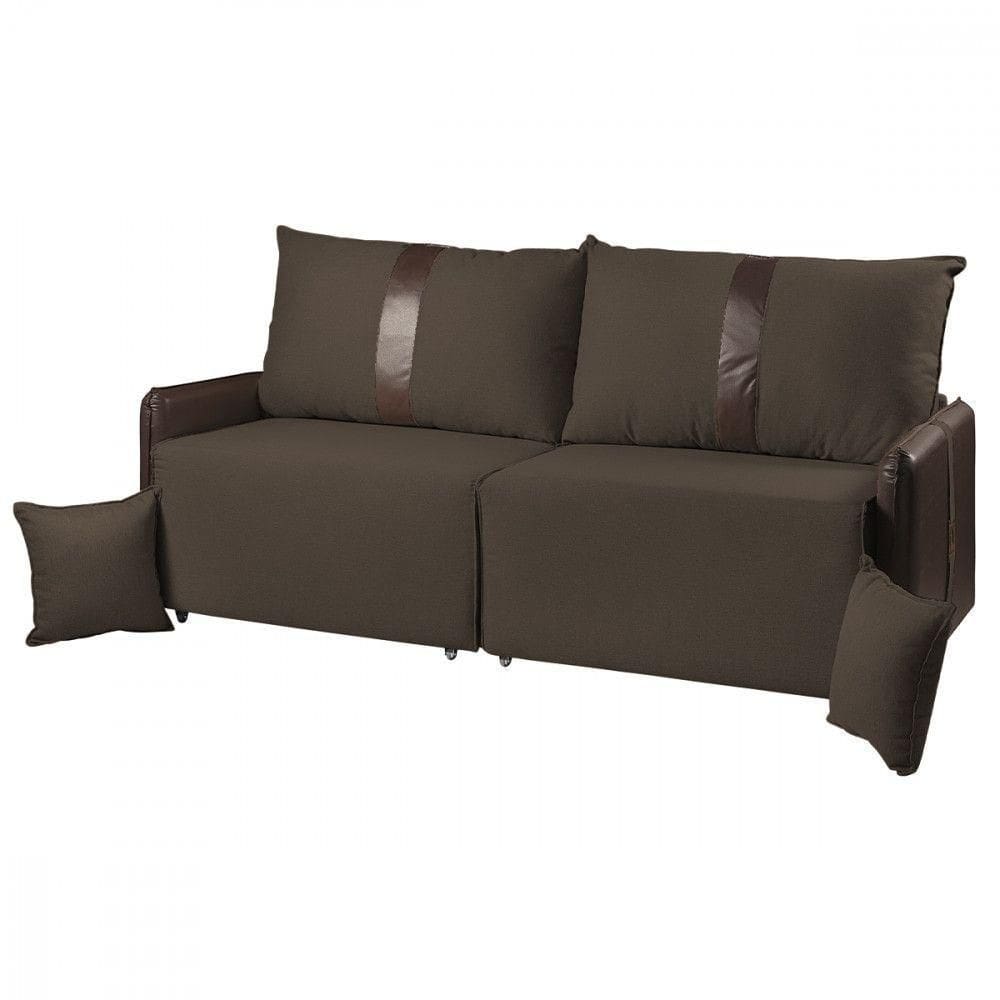Sofá Para Sala Reclinavel Estofado Doux 200cm Veludo