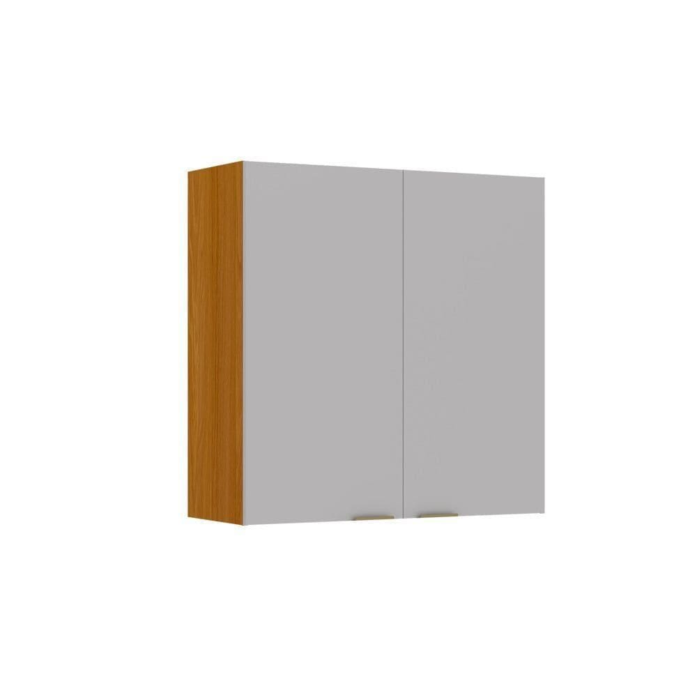 Armário 80cm 2 Portas Mdf Dobradiças Slow Motion Lumina - Itatiaia Cinamomo-fendi