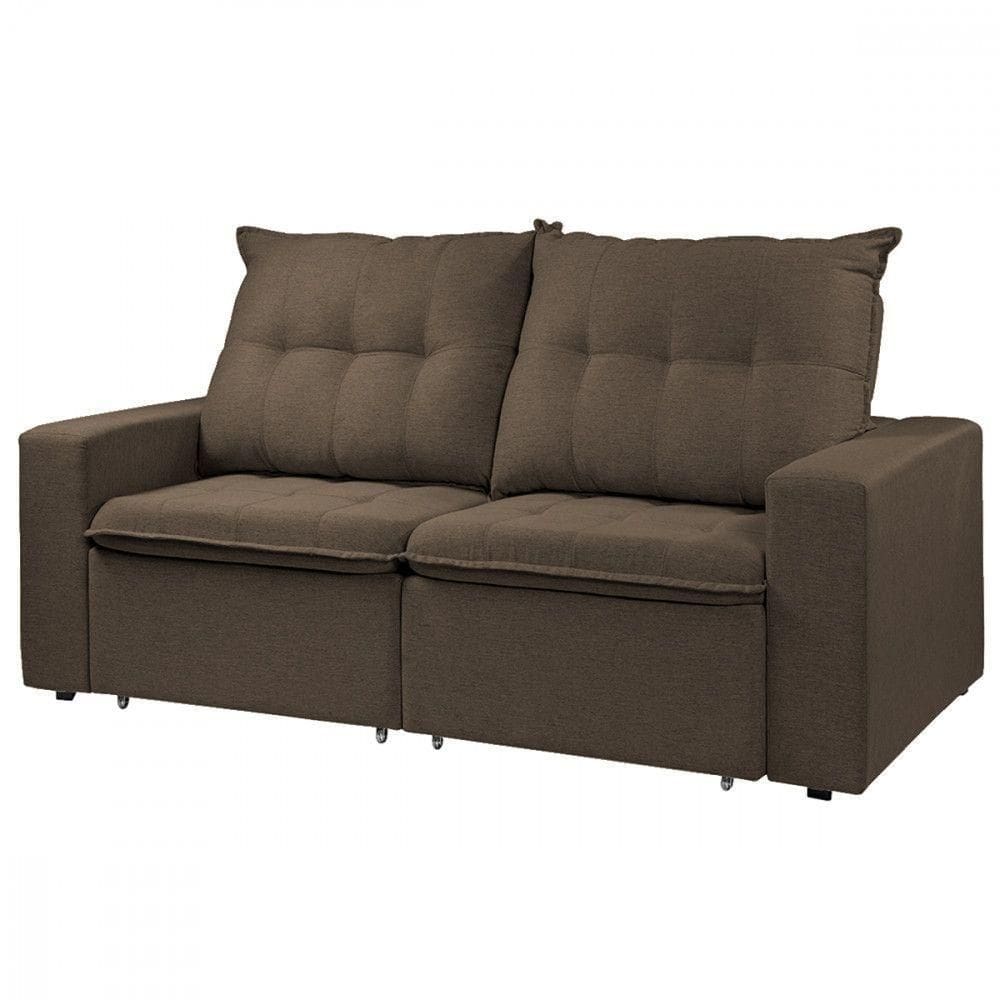 Sofá Retratil Reclinavel Estofado Berlim 200cm Veludo