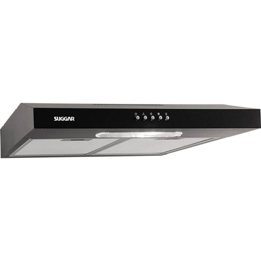 Depurador E Exaustor De Ar Suggar Slim 60Cm Preto 110V