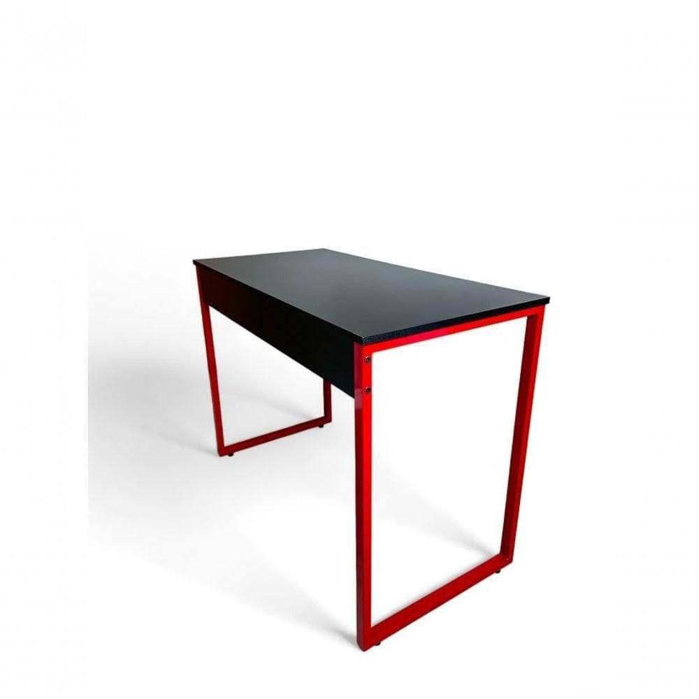Mesa Home Office Vermelho E Preto