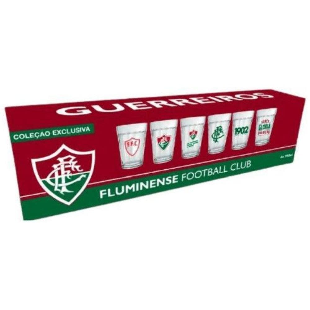 Kit Com 6 Copos Americano Coleção Fluminense 190Ml