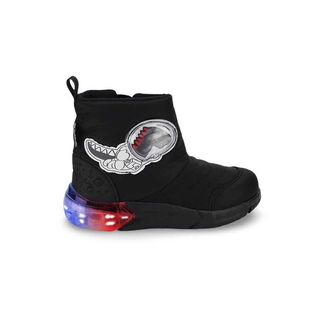 Bota Infantil Menino Bibi Space de Dino Preta