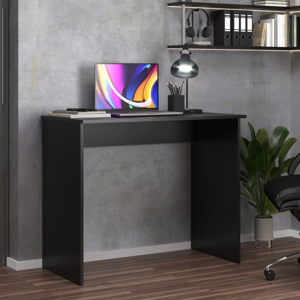 Mesa de Reunião Escrivaninha para Notebook Compact Preto