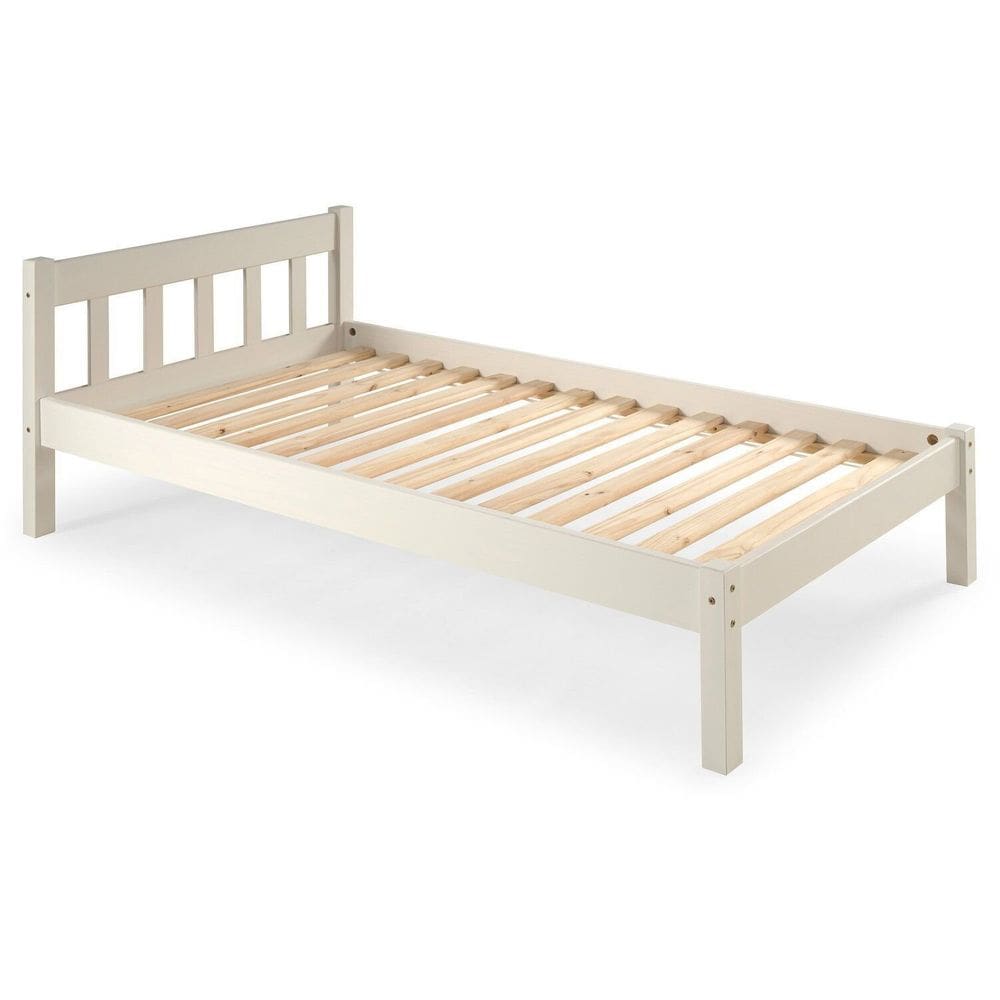 Cama de Solteiro Madeira Maciça Vilmar Branco