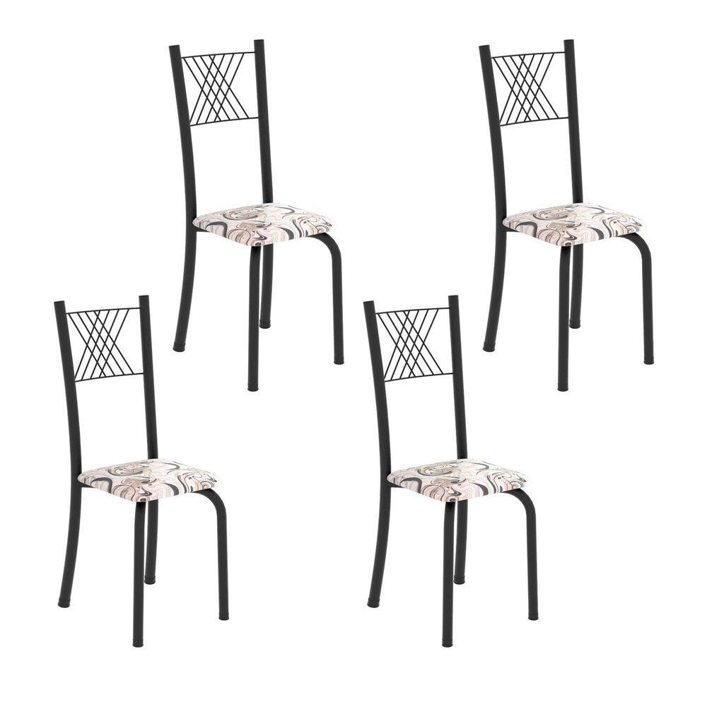 Cadeiras para Sala de Jantar 4 Unidades Sara Preto