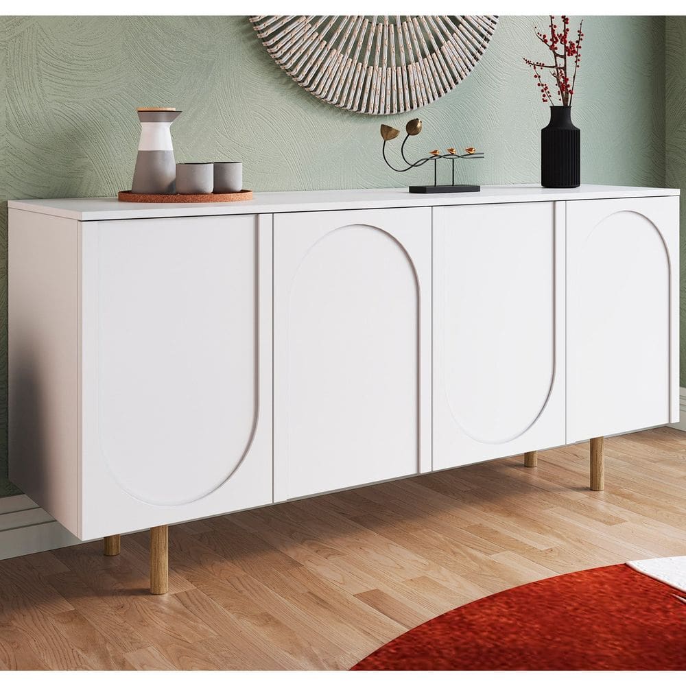 Buffet para Sala de Jantar 4 Portas Capela Branco