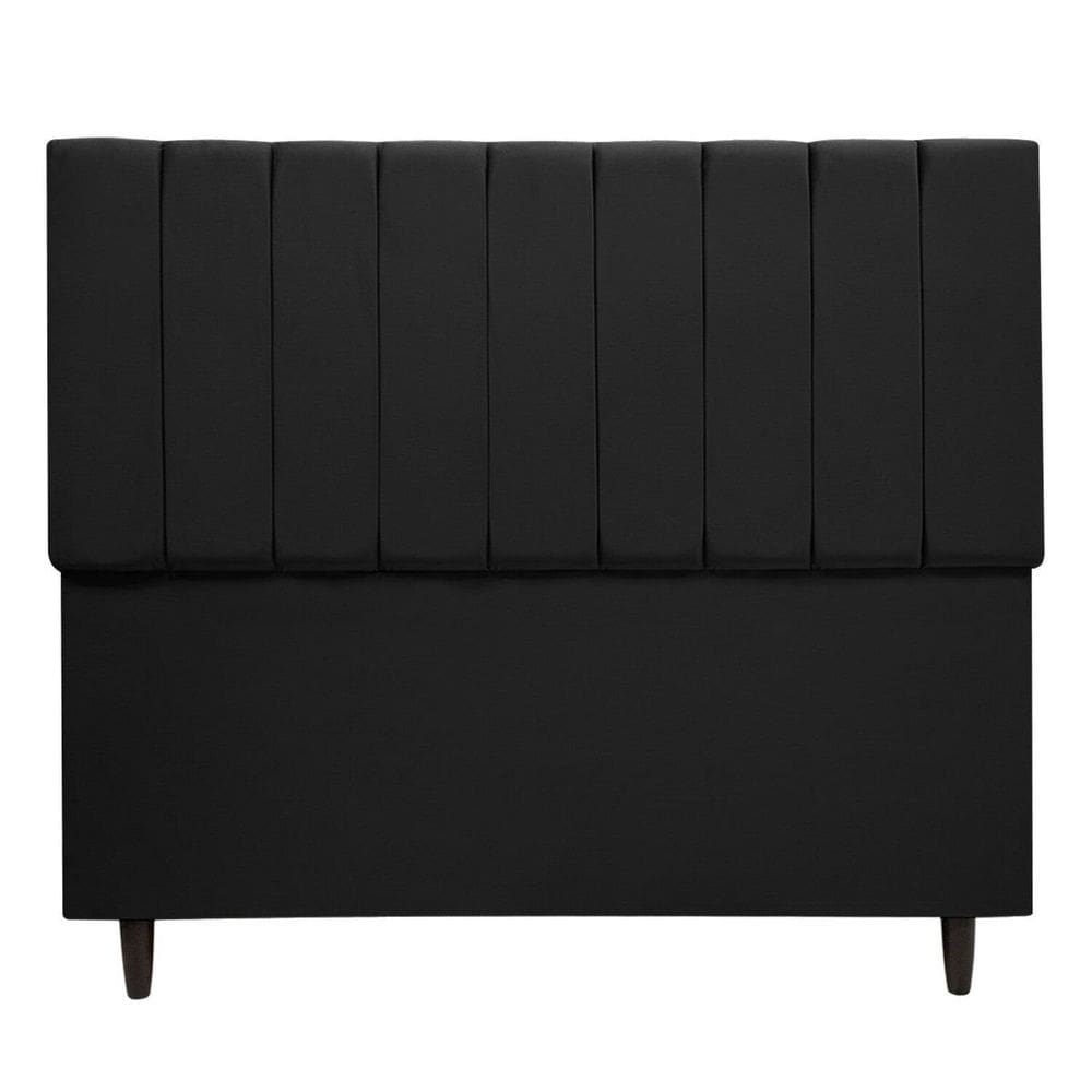Cabeceira para Cama de Casal Veludo Premium Preto