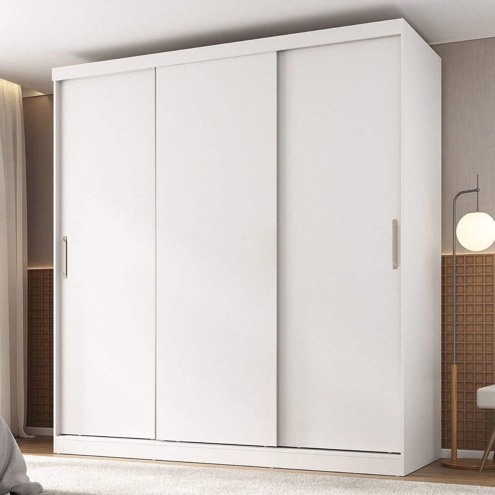 Guarda-roupa 3 Portas Araçá Cabecasa Madeiramadeira Branco