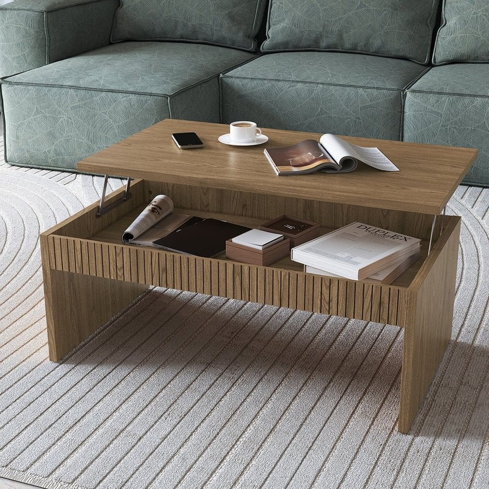 Mesa de Centro Articulada para Sala de Estar Brisa Olmo