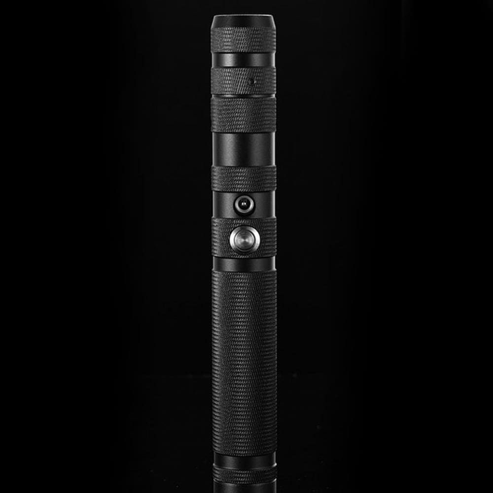 Sabre light sabre metal lidar com laser duplo afiado de cosplay rgb