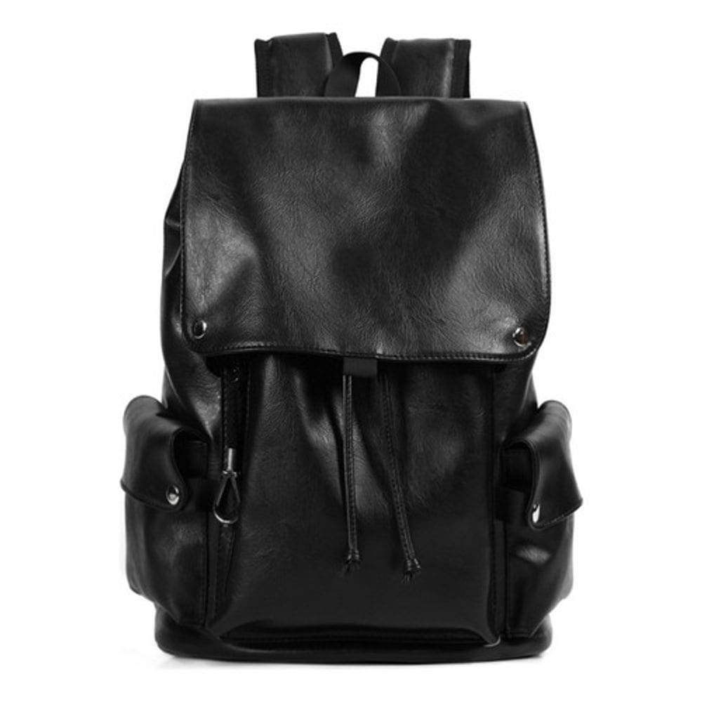 Mochila de couro vintage universitária - alta qualidade (espanhol)
