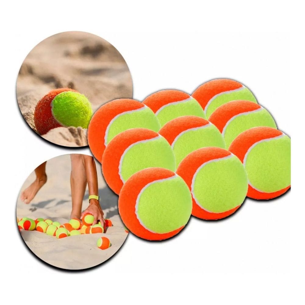 Pacote de 24 unidades do Beach Tennis Ball Stage 2 Pro Orange