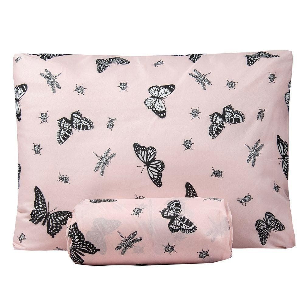 Jogo De Lençol Queen Bouti Basic Estampado 180 Fios 3 Peças - Mariposa
