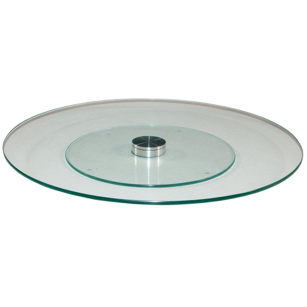 Prato Giratório De Mesa Decorativo Vidro 8Mm Temperado 50Cm