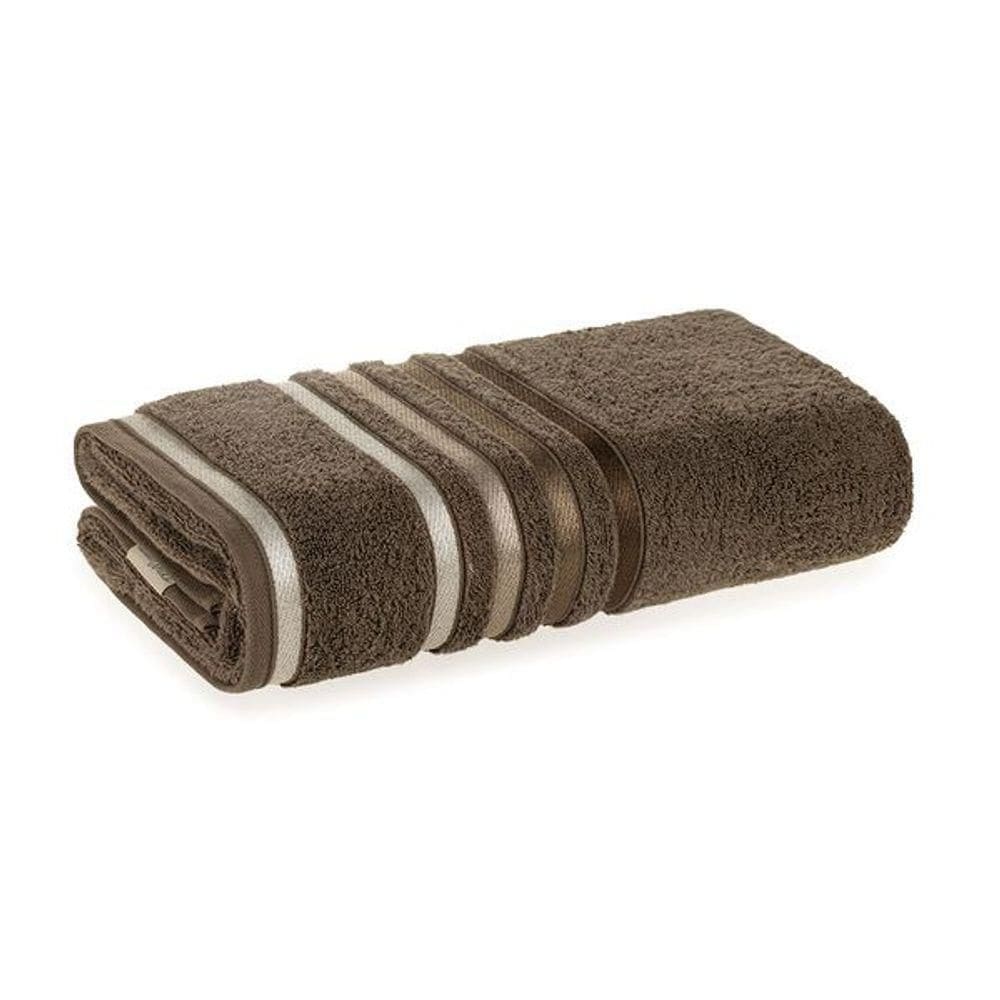 Toalha Banhão Lumina Fio Penteado Max Karsten Gris/greige