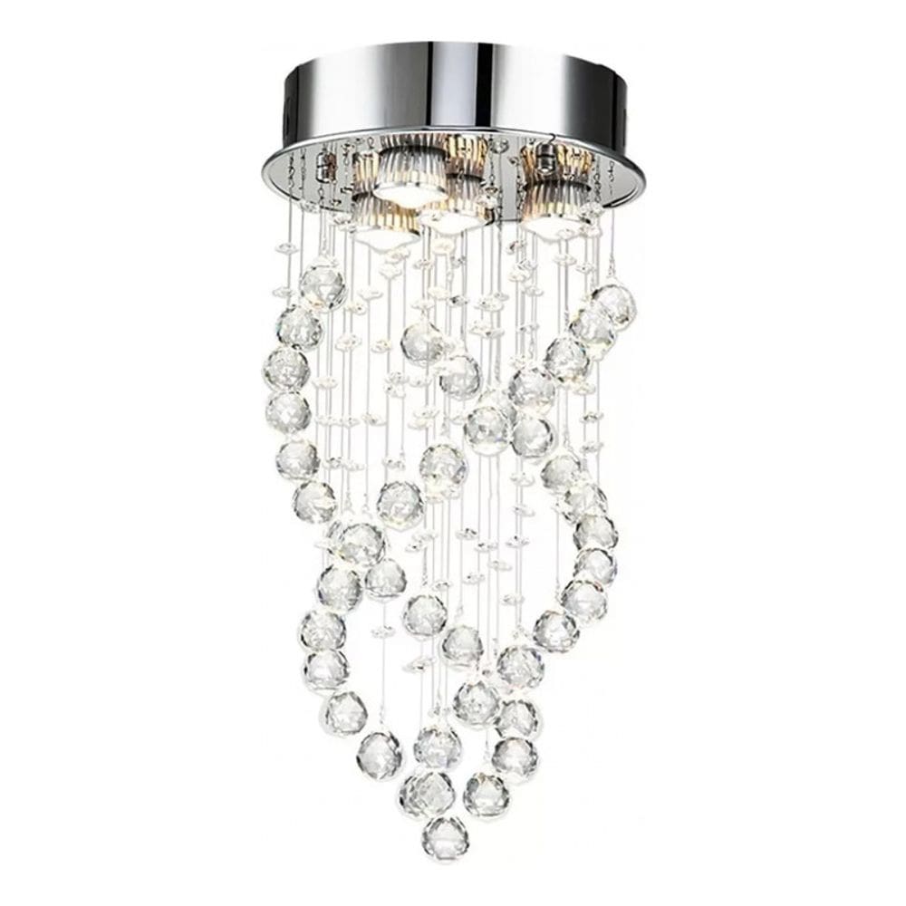 Lâmpada pendente de cristal Spiral Modern Style 4 LED G10 5W