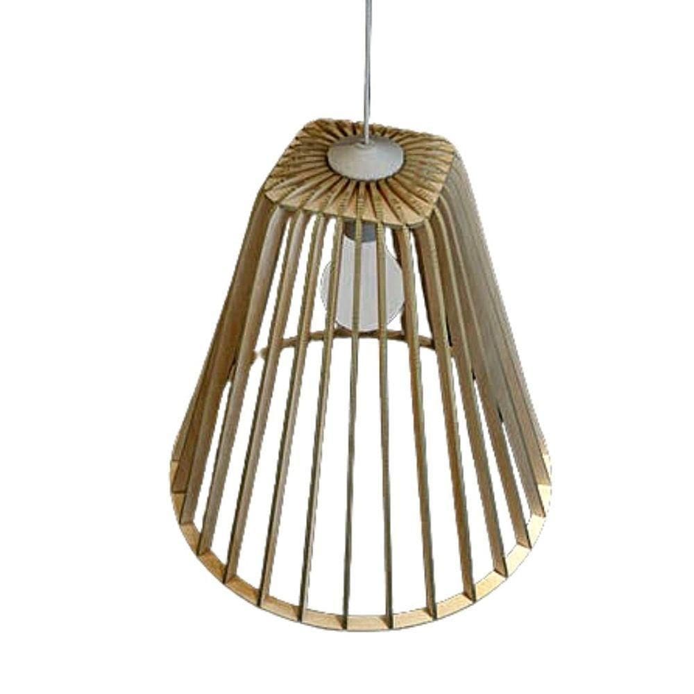 Luminária Teto Tipo Pendente Pequim Mdf - Completa Mdf Cru