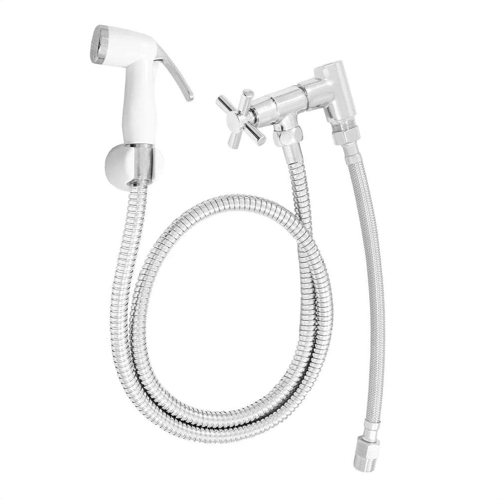 Ducha Higiênica de Metal Flexível Roddex Branco