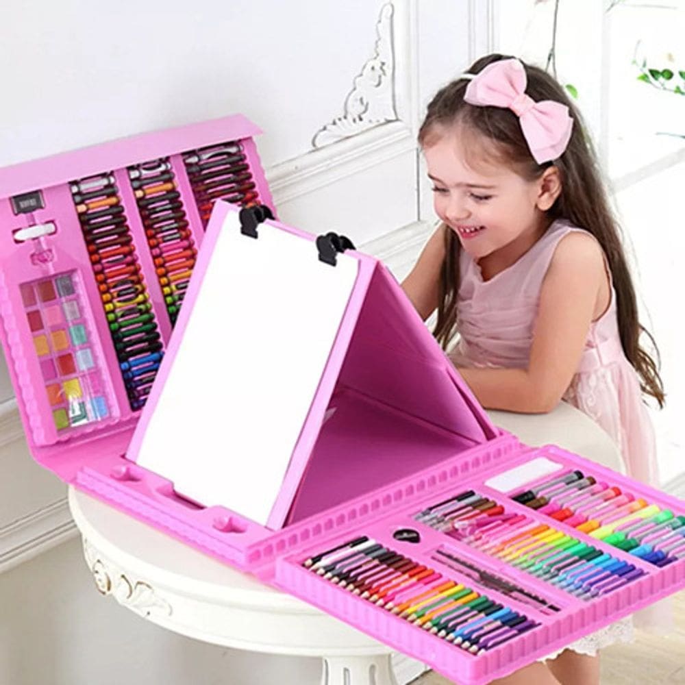 208pcs brinquedos de desenho pintura conjunto de ferramentas |