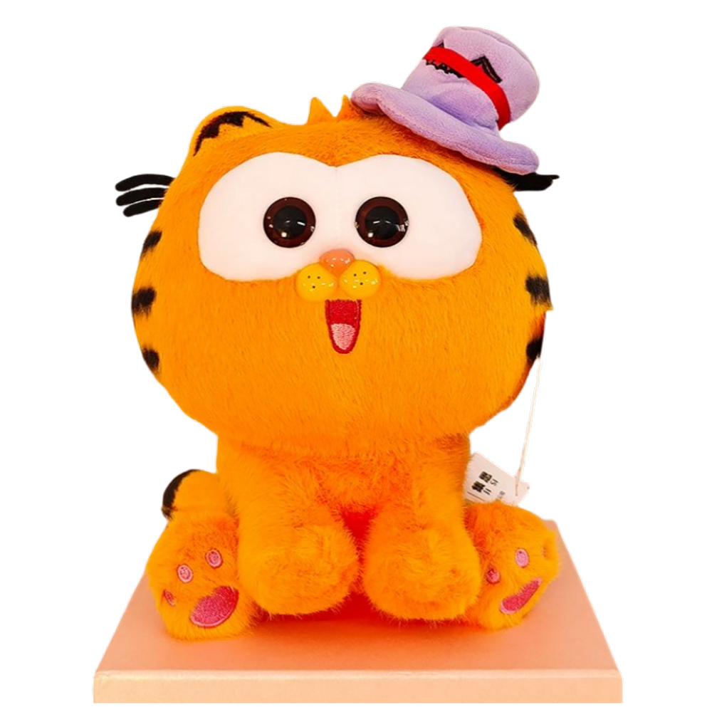 Brinquedo de pelúcia Sanmu Cartoon Garfield Cat Gentleman para crianças