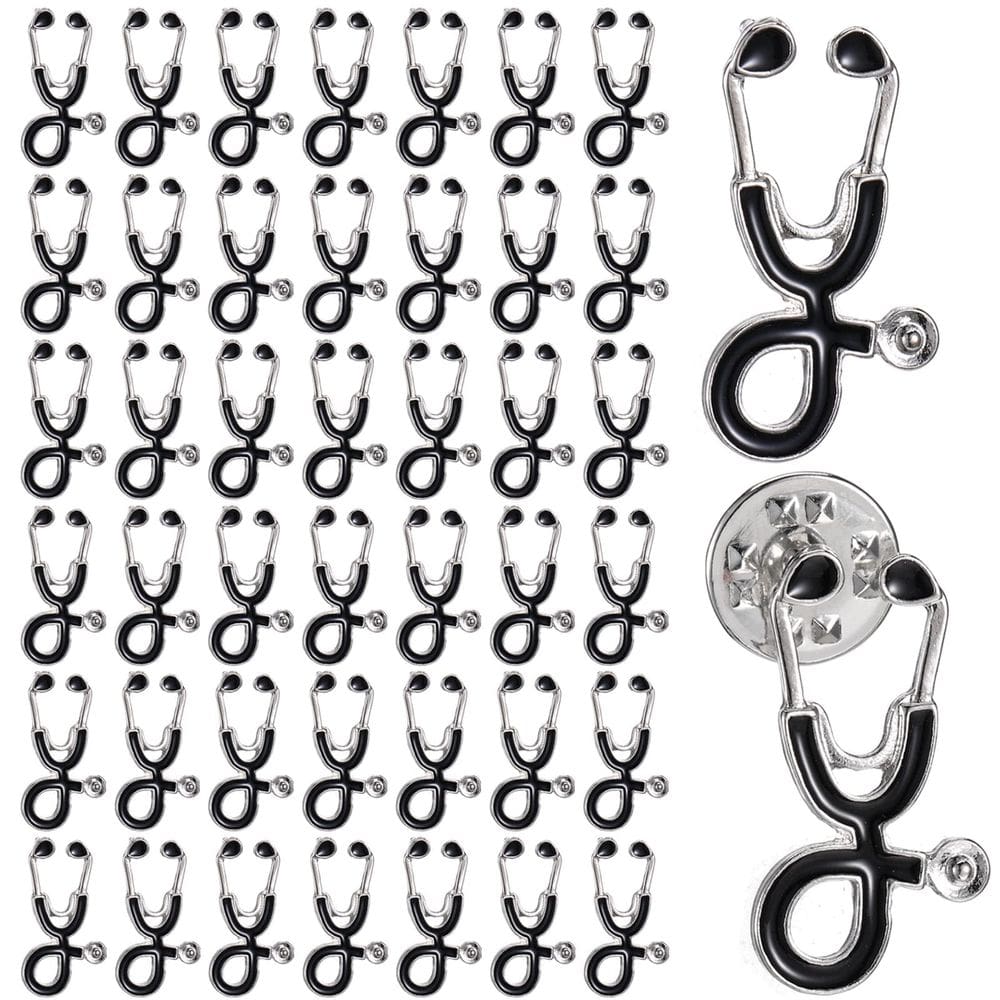 Broche Pins Bucherry Estetoscópio Lapel Nurse Medical x100