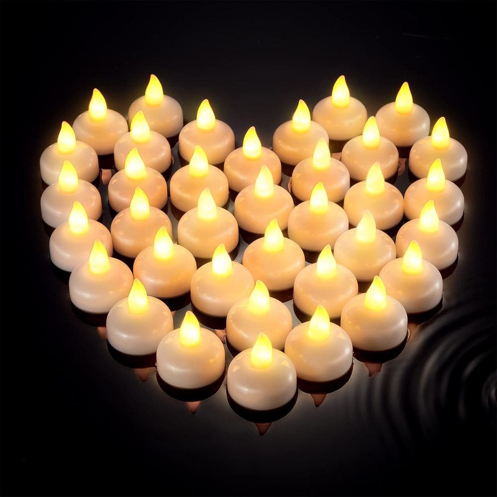 Velas flutuantes sem chama Honoson Waterproof LED Tea Lights